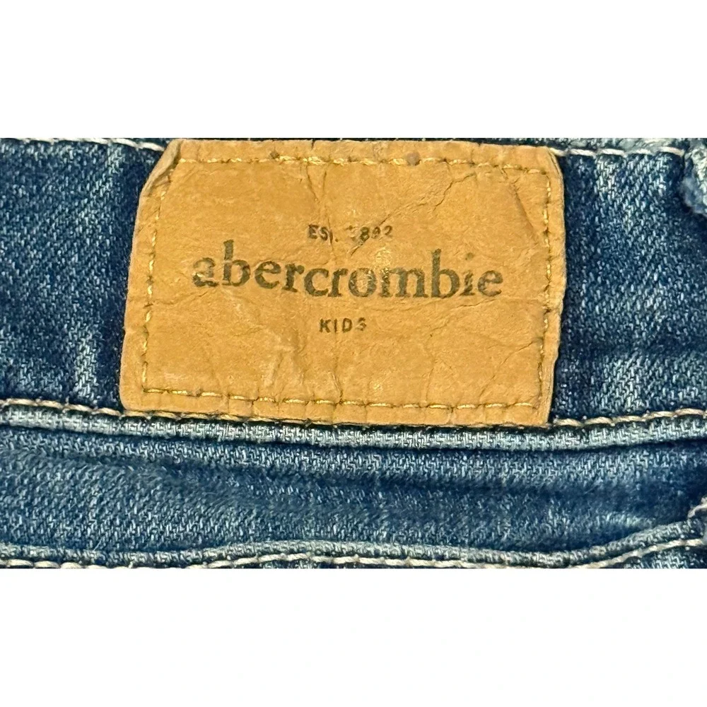 Abercrombie Kids Girls Blue Bootcut Jeans Slim Fit Size 16 Slim Medium Wash